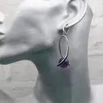 Аметистовые серьги