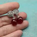 Серьги с халцедоном