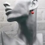 Серьги авторские с кораллами