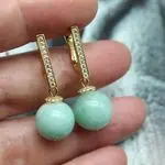 Серьги с амазонитом