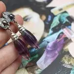 Серьги с флюоритом