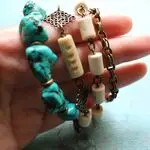 Браслеты в этническом стиле из натуральных камней