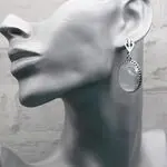 Серьги с крупным хрусталем