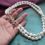 Ожерелье с барочным жемчугом