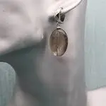 Серьги с дымчатым кварцем