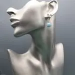 Авторские украшения с голубыми камнями