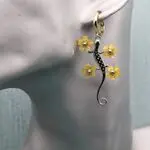 Оригинальные серьги саламандры
