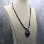 Серебряное колье с аметистом