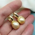 Серьги с барочным жемчугом