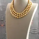 Многорядное ожерелье из барочных жемчужин