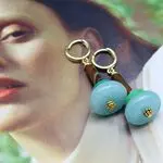 Серьги с халцедоном