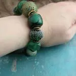 Браслет с крупной бирюзой