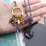 Колье с аметистами