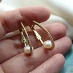 Необычные серьги с жемчугом