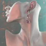 Аметистовые серьги