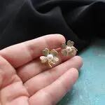 Серьги из натурального жемчуга