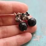 Серьги ручной работы из натуральных камней