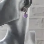 Аметистовые серьги