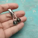 Стильные серьги с флюоритами