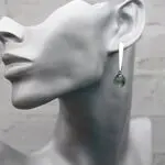 Длинные серьги с флюоритом