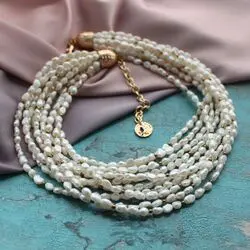 Ожерелье из натурального жемчуга