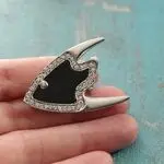 Брошь рыбка скалярия