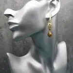 Серьги с барочным жемчугом