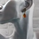 Янтарные серьги