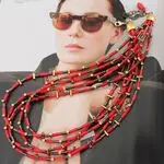 Стильные украшения из коралла - ожерелье