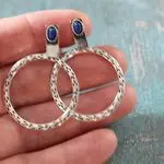 Серьги с лазуритом