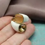 Стильные кольца с эмалью