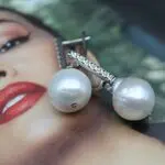 Авторские серьги с натуральным жемчугом