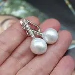 Серьги с жемчугом кейши