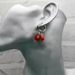 Серьги из коралла