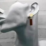 Авторские украшения с натуральными камнями - серьги с агатом