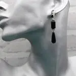 Агатовые серьги