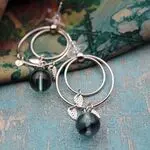 Серьги с флюоритом