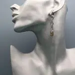 Серьги с цепями