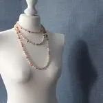 Многорядные украшения из натуральных камней - агатовые бусы