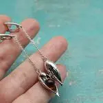 Серьги с крылышками ангела