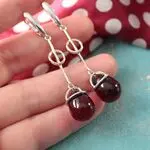 Серьги с балтийским янтарем