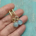 Авторские серьги с аквамаринами