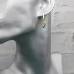 Аквамариновые серьги
