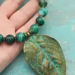 Бусы с натуральными камнями - агат