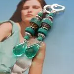 серьги с бирюзой