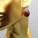Серьги с агатом ботсвана