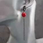 Серьги с цепочками
