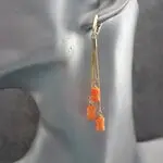 Серьги с кораллами