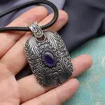 Кулон с аметистом