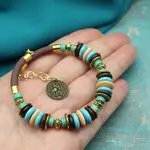 Браслет с бирюзой - авторские украшения